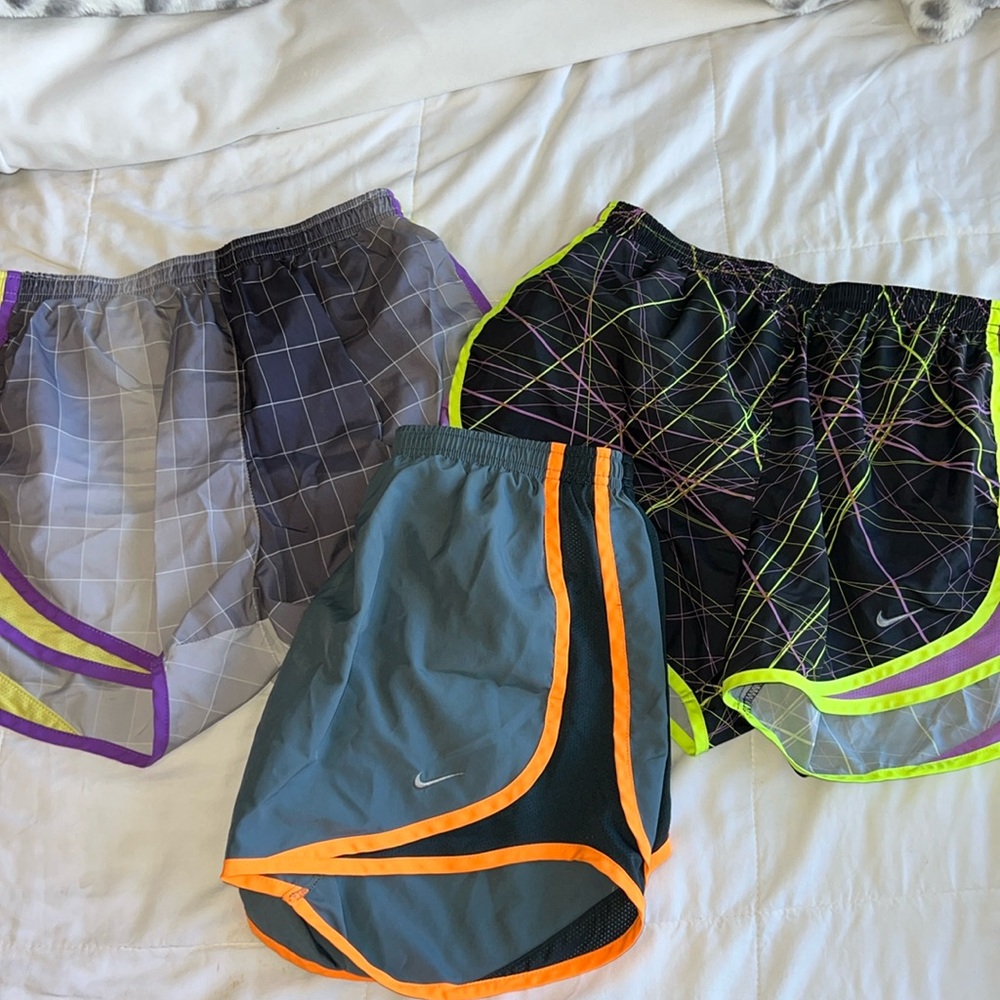 Nike women’s running shorts size small. Lot of 3